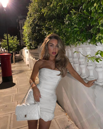 White Bodycon Strapless Short Homecoming Dress HZ1023